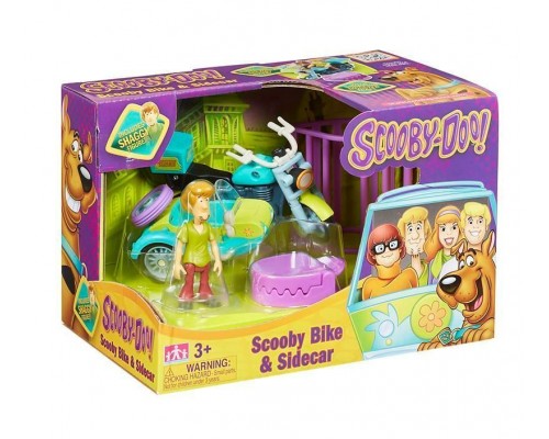 Игровой набор Hanna-Barbera Scooby Doo: Scooby Motorcycle Bike & Sidecar with Shaggy Mini Figure