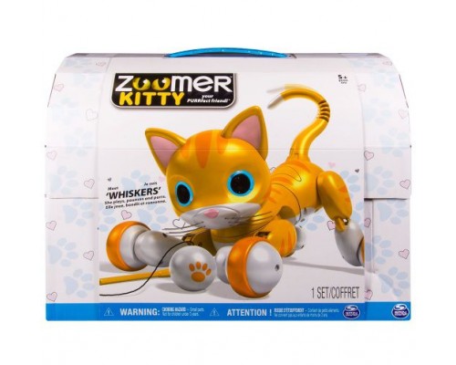 Интерактивный котенок Spin Master Zoomer Kitty – Whiskers – Toys R Us Exclusive (желтый)
