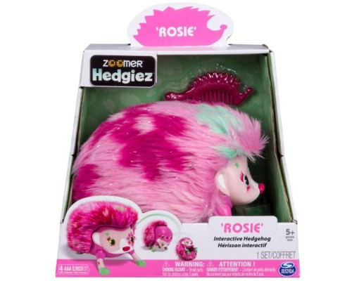 Интерактивный ежик Rosie Spin Master Zoomer Hedgiez с подсветкой, звуками, кувырками