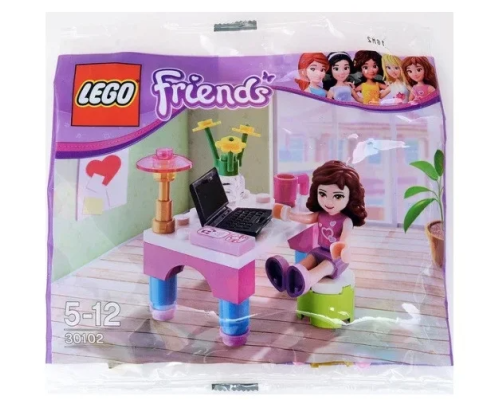 Конструктор LEGO Friends Столик Оливии Арт. 30102, 26 дет.