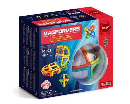 Магнитный конструктор Magformers Curve Basic Арт. 701011, 40 дет.