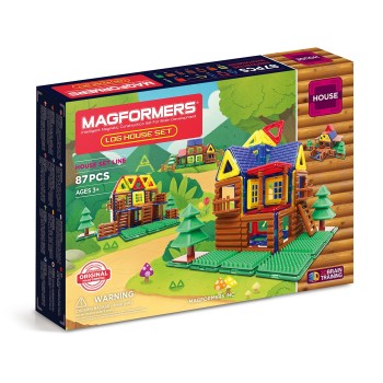 Магнитный конструктор Magformers Бревенчатый домик Арт. 705004, 87 дет.