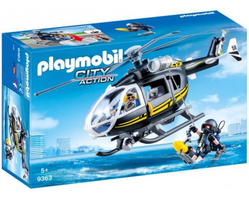 Конструктор Playmobil Вертолёт спецназа арт 9363, 16 дет.