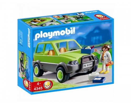 Конструктор Playmobil Ветеринар с машиной, арт.4345, 20 дет.