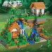 Конструктор Qunlong Minecraft  арт.QL0507 «Дом у водопада» 718 дет.