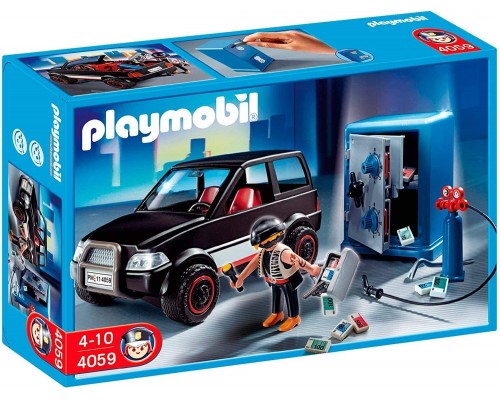 Конструктор Playmobil Полиция: Взлом сейфа, арт.4059, 38 дет.