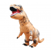 Надувной костюм динозавра T-REX оранжевый детский (Рост 120-150 см)
